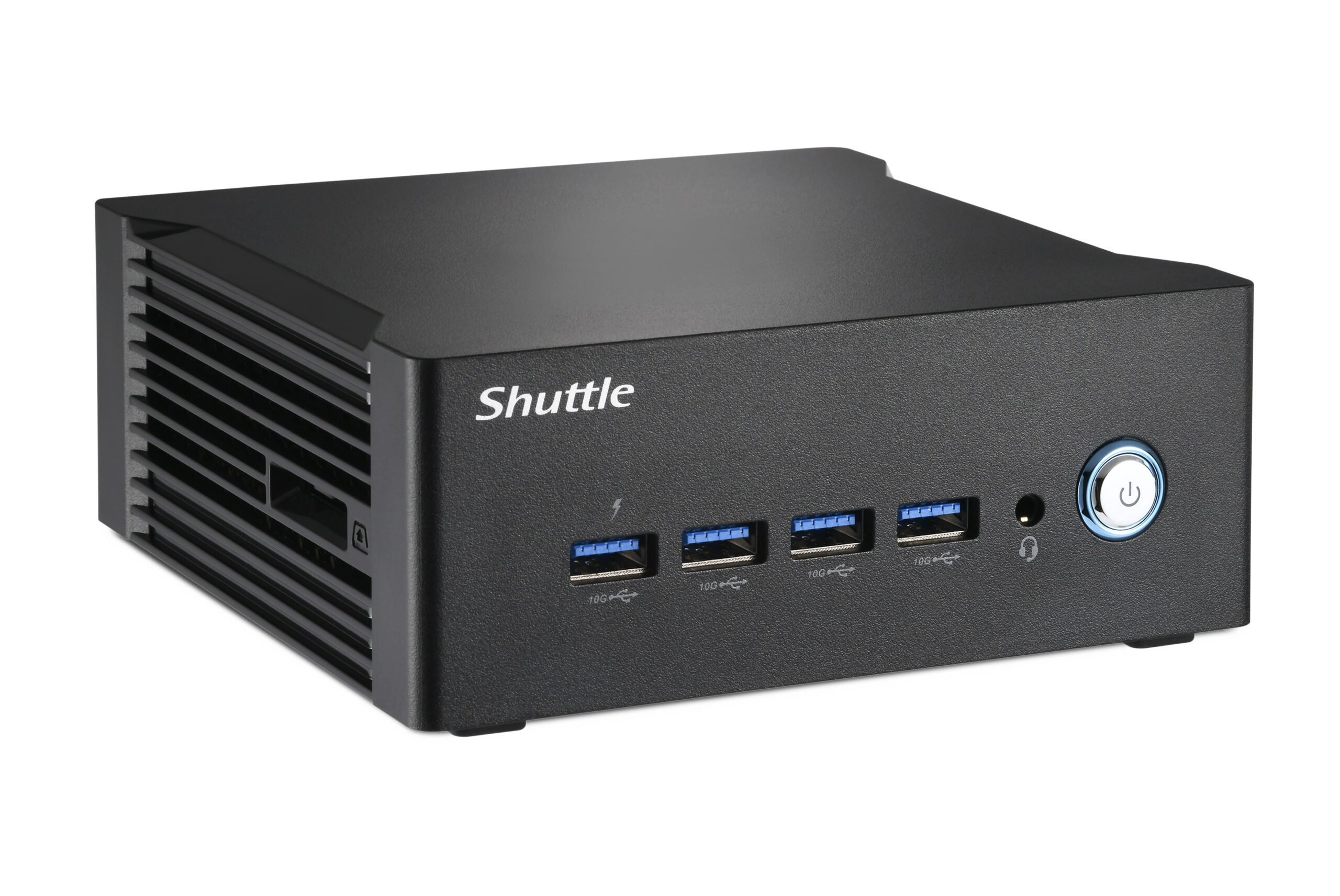 Shuttle Nano PC NA10H7, AMD Ryzen™ 7-8845HS APU, Radeon780M, 2xHDMI, 2xUSB-C 4.0(DP), 2x2.5Gbit LAN, incl. VESA, 24/7 permanent gebruik