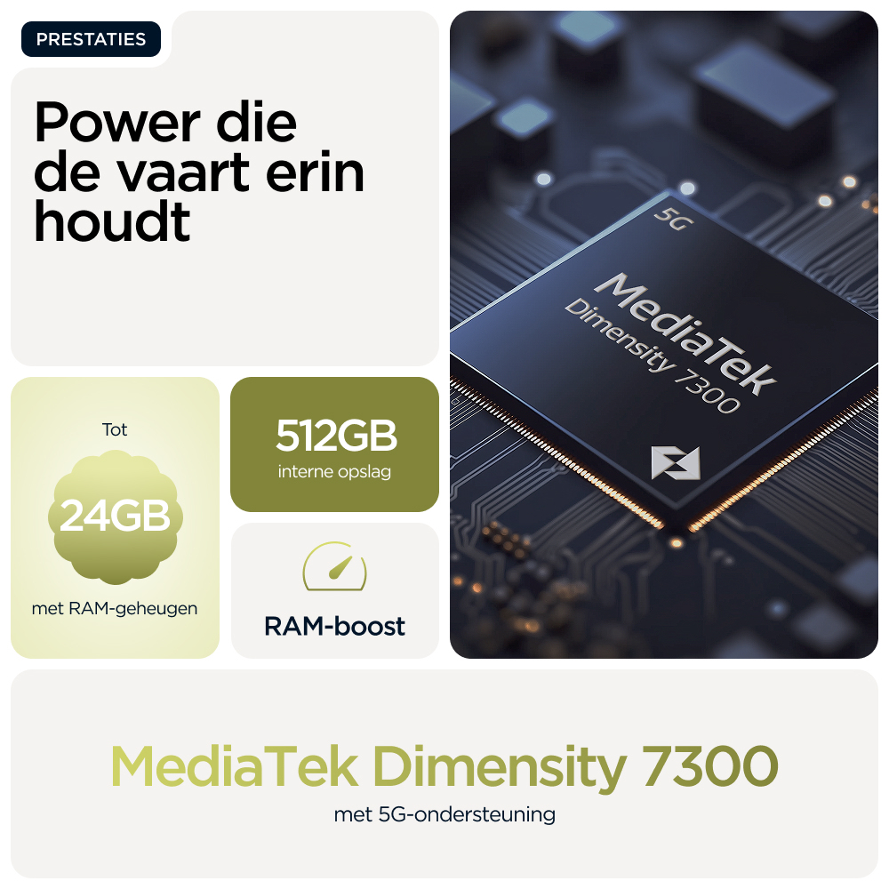 Motorola moto g86 power 5G 16,9 cm (6.67") Dual SIM Android 15 USB Type-C 12 GB 256 GB 6720 mAh Groen - Afbeelding 5