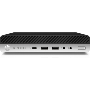 T1A HP EliteDesk 800 G4 Refurbished Intel® Core™ i5 i5-8500T 8 GB DDR4-SDRAM 256 GB SSD Windows 11 Pro Mini PC Zwart, Zilver