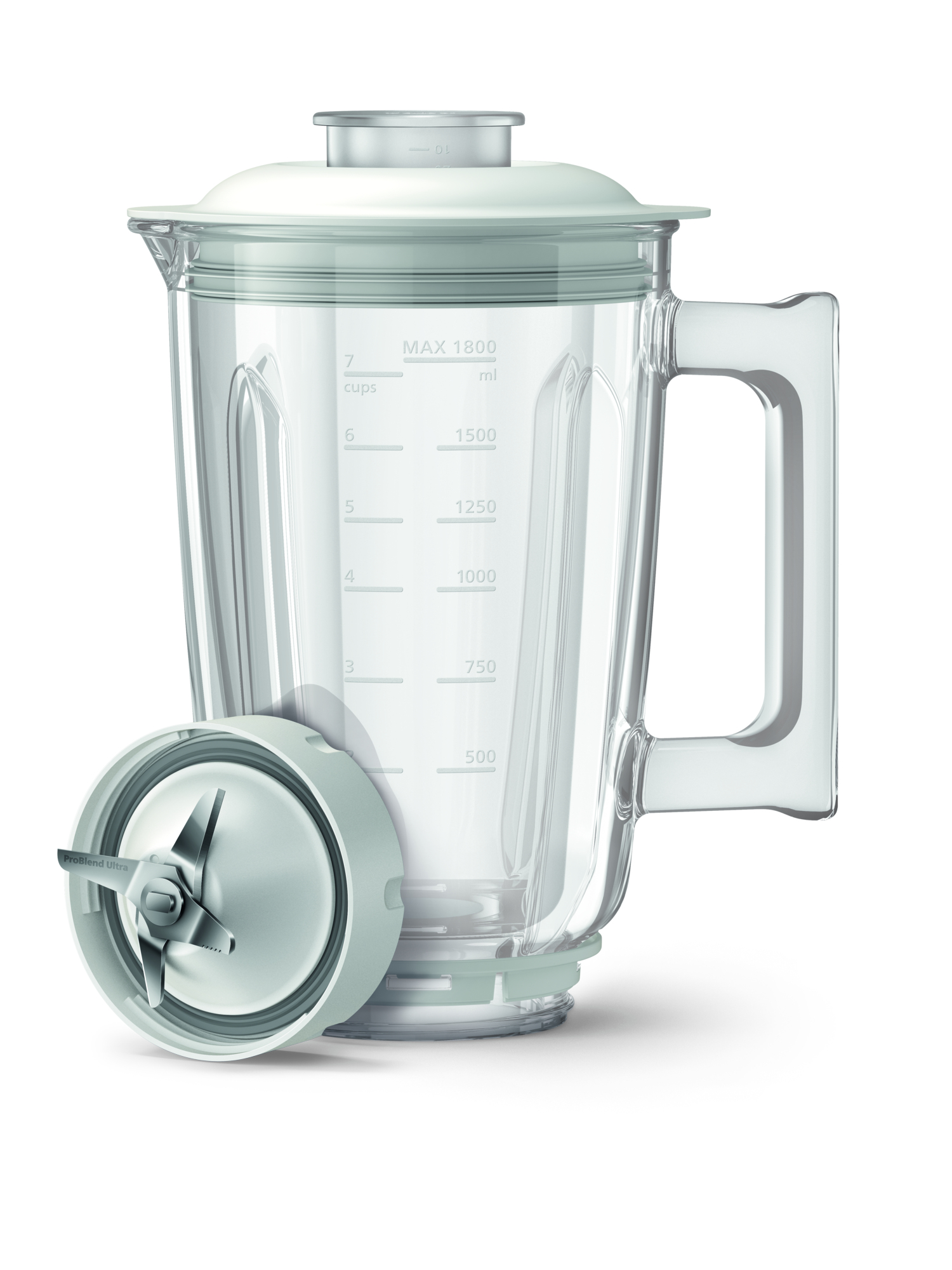 Philips 7000 series HR3760/01 blender 2 l Blender voor op aanrecht 1500 W Roestvrijstaal, Wit - Afbeelding 3