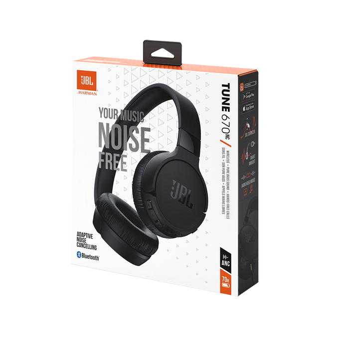 JBL Tune 670 NC Headset Bedraad en draadloos Hoofdband Oproepen/muziek USB Type-C Bluetooth Zwart - Afbeelding 12