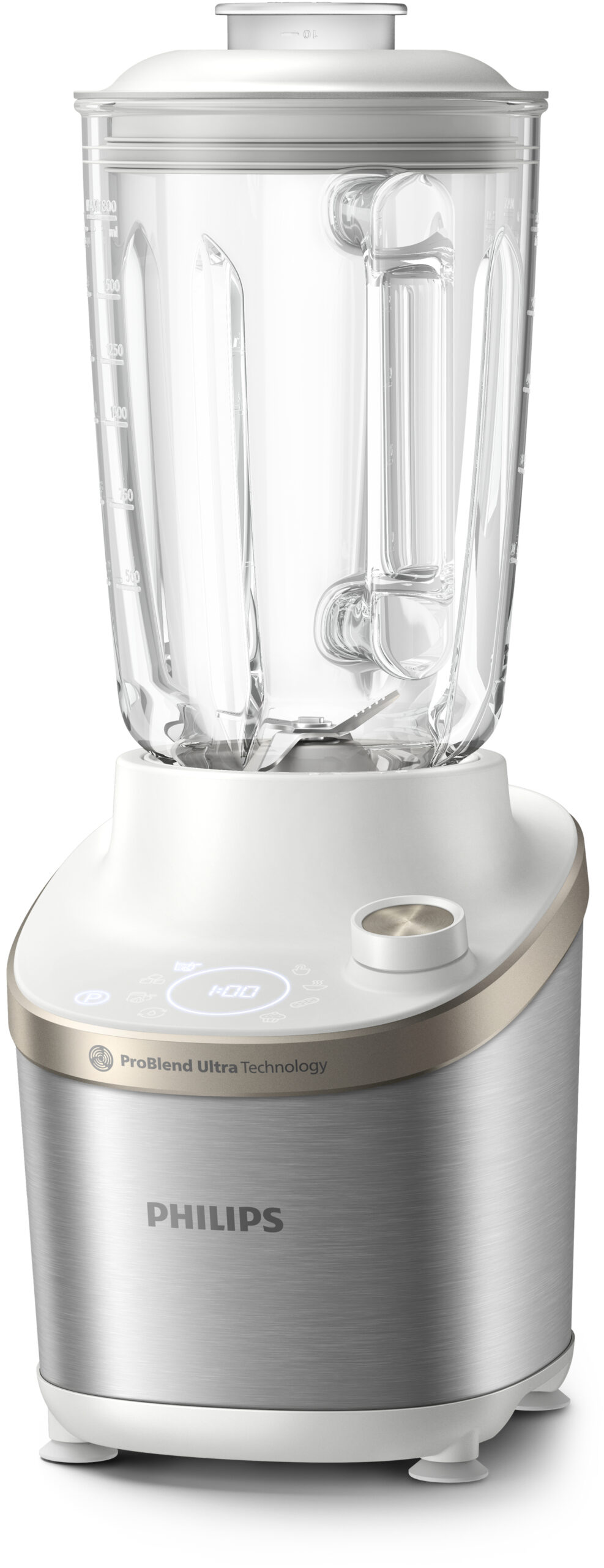 Philips 7000 series HR3760/01 blender 2 l Blender voor op aanrecht 1500 W Roestvrijstaal, Wit