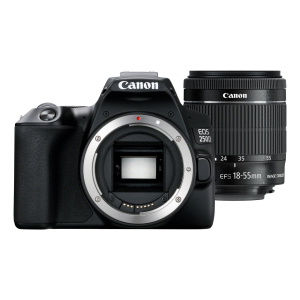 Canon EOS 250D+EF-S 18-55mm SLR camerakit 24,1 MP CMOS 6000 x 4000 Pixels Zwart