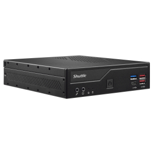 Shuttle Slim PC DH670V2 , S1700, 2x HDMI, 2x DP , 2x 2.5G LAN, 2x COM, 8x USB, 1x 2.5", 2x M.2, 24/7 permanent gebruik, incl. VESA