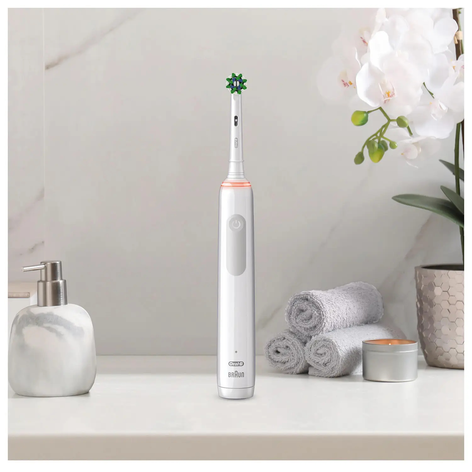 Oral-B Pro Sensitive Clean Pro 3 Volwassene Roterende-oscillerende tandenborstel Wit - Afbeelding 3