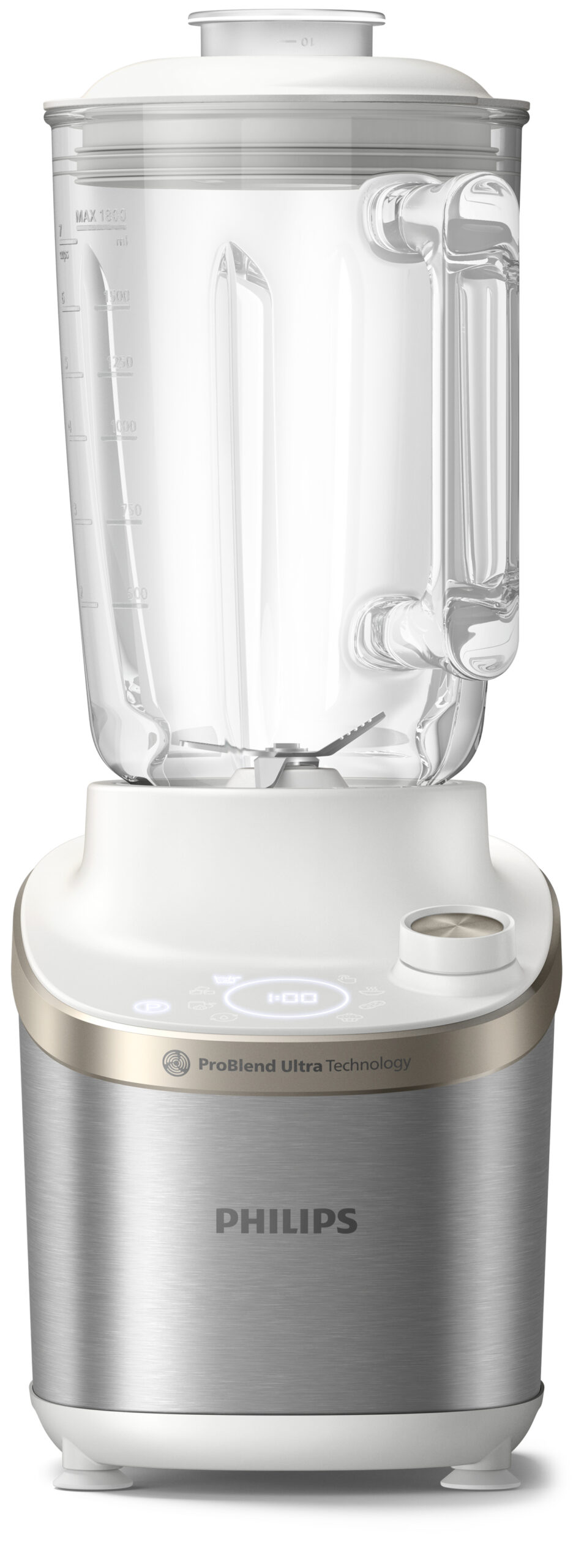 Philips 7000 series HR3760/01 blender 2 l Blender voor op aanrecht 1500 W Roestvrijstaal, Wit - Afbeelding 2
