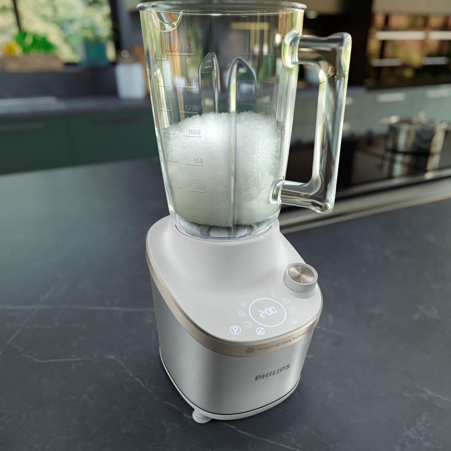 Philips 7000 series HR3760/01 blender 2 l Blender voor op aanrecht 1500 W Roestvrijstaal, Wit - Afbeelding 4