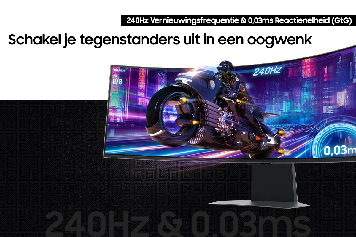 SAMSUNG Odyssey OLED G9 S49DG950SU - 49 inch - 5120 x 1440 pixels (DQHD) - Oled - Afbeelding 8