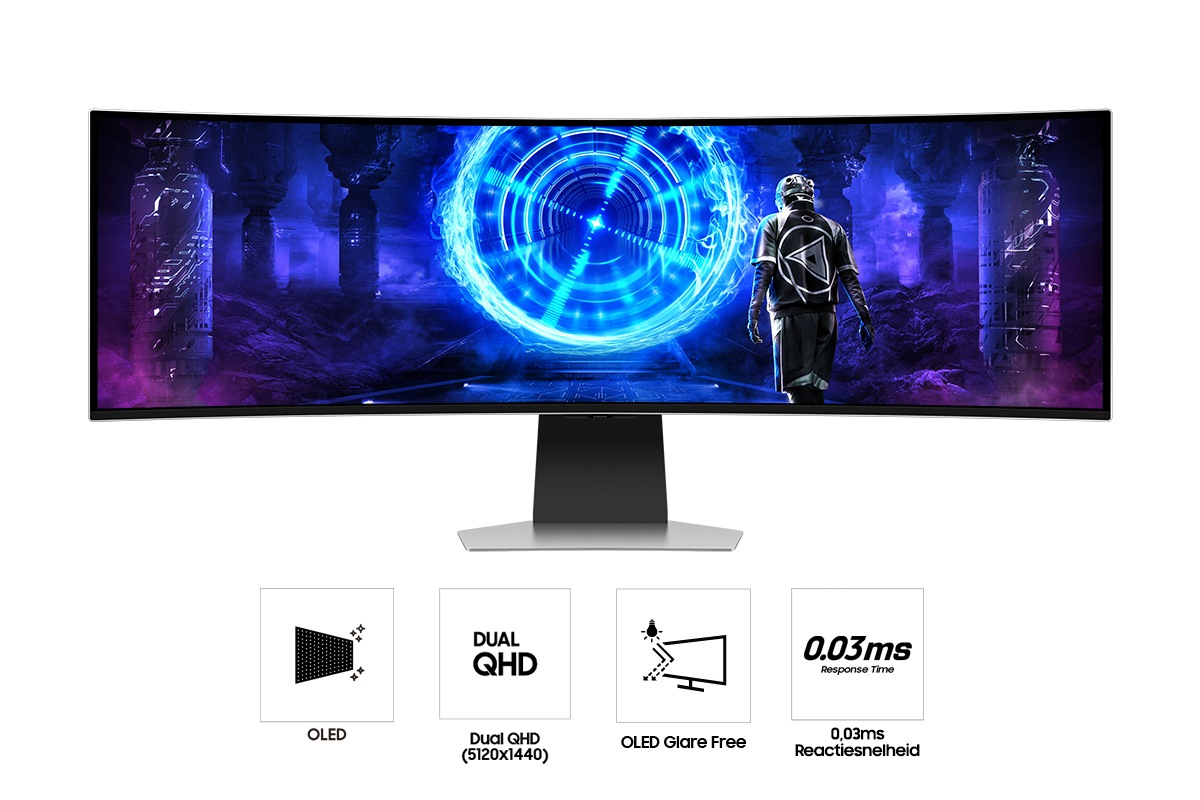 SAMSUNG Odyssey OLED G9 S49DG950SU - 49 inch - 5120 x 1440 pixels (DQHD) - Oled - Afbeelding 4