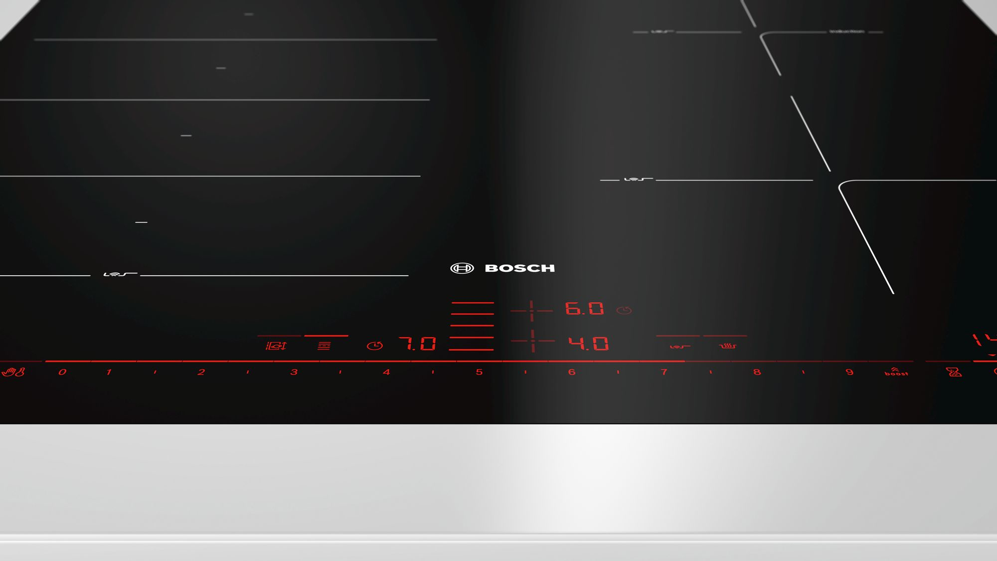 Bosch Serie 8 PXE601DC1E kookplaat Zwart Ingebouwd Inductiekookplaat zones 4 zone(s) - Afbeelding 3