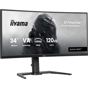 iiyama GCB3482WQSU-B1 computer monitor 86,4 cm (34") 3440 x 1440 Pixels UltraWide Quad HD LED Zwart