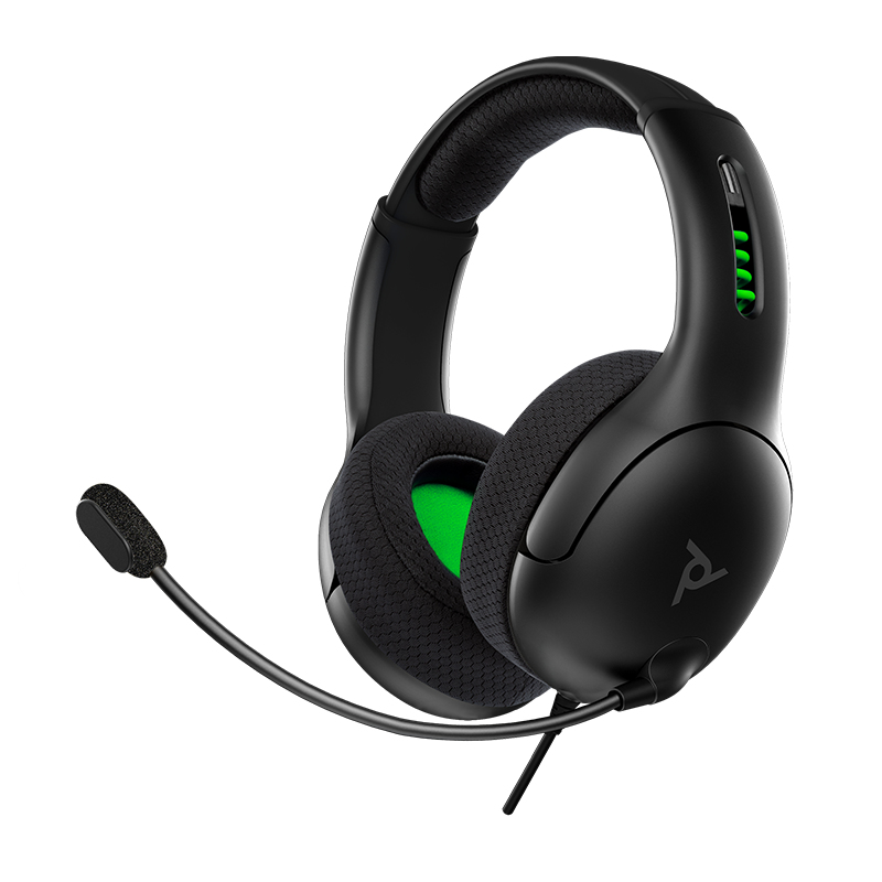 PDP LVL50 Headset Bedraad Hoofdband Gamen Zwart, Groen, Grijs