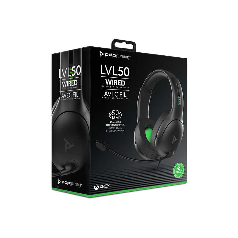 PDP LVL50 Headset Bedraad Hoofdband Gamen Zwart, Groen, Grijs - Afbeelding 8