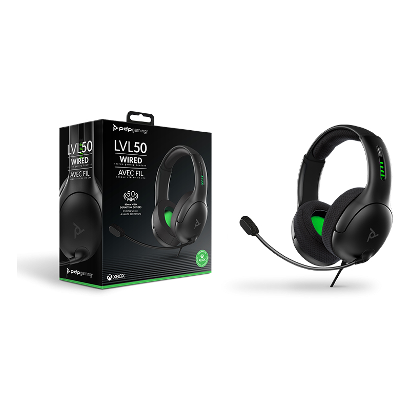 PDP LVL50 Headset Bedraad Hoofdband Gamen Zwart, Groen, Grijs - Afbeelding 7