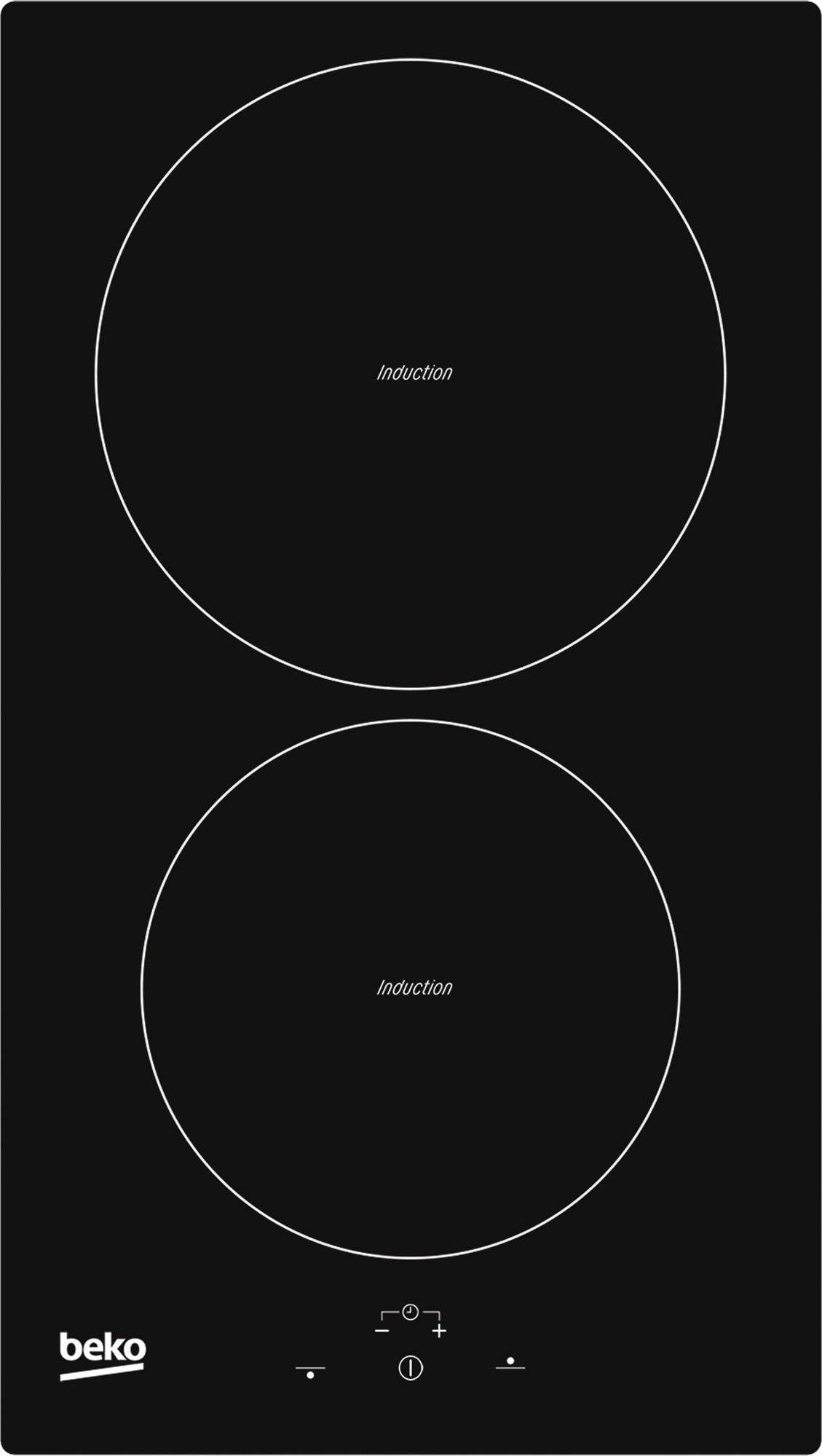 Beko HDMI 32400 DT Zwart Ingebouwd 30 cm Inductiekookplaat zones 2 zone(s)