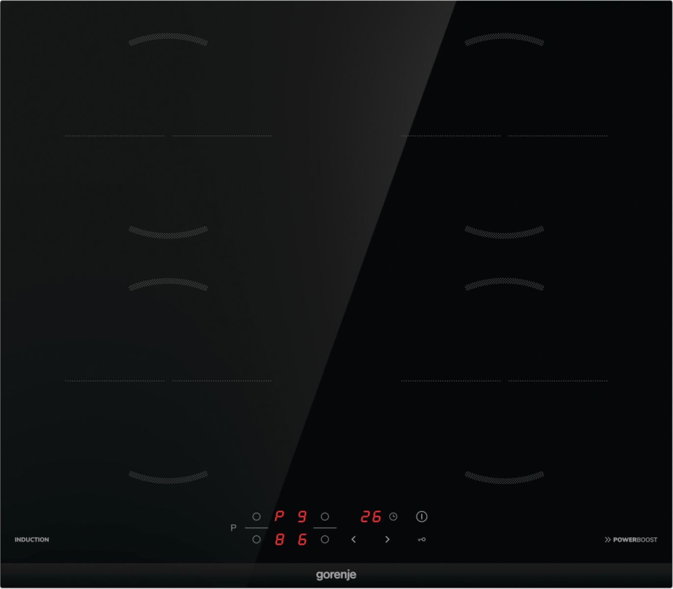 Gorenje GI6401BCE Zwart Ingebouwd 59.5 cm Inductiekookplaat zones 4 zone(s)