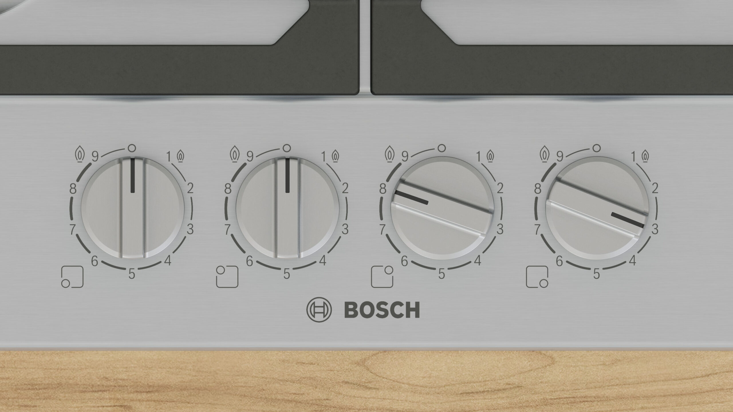 Bosch Serie 6 PCH6A5I90 kookplaat Roestvrijstaal Ingebouwd 60 cm Gaskookplaat 4 zone(s) - Afbeelding 2